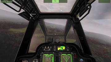 Apache Longbow attack run in Dubrovka Arma2