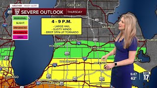 Wednesday Late PM Forecast: Severe storm threat Thursday