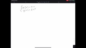 Eliminate the parameter t to rewrite the following parametric equations as a Cartesian equation: ł…