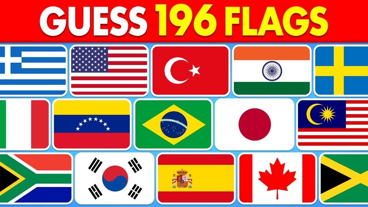 Guess All the 196 Flags of the World! | Guess the Flag Quiz 🚩🌎#quizblitz