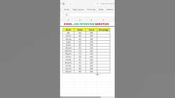 Excel Tips: Ace Any Excel Job Interview with this Top Question! #exceltips #exceltutorial #shorts