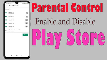 How To Enable and Disable Parental Control on Google Play Store @HelpingMind