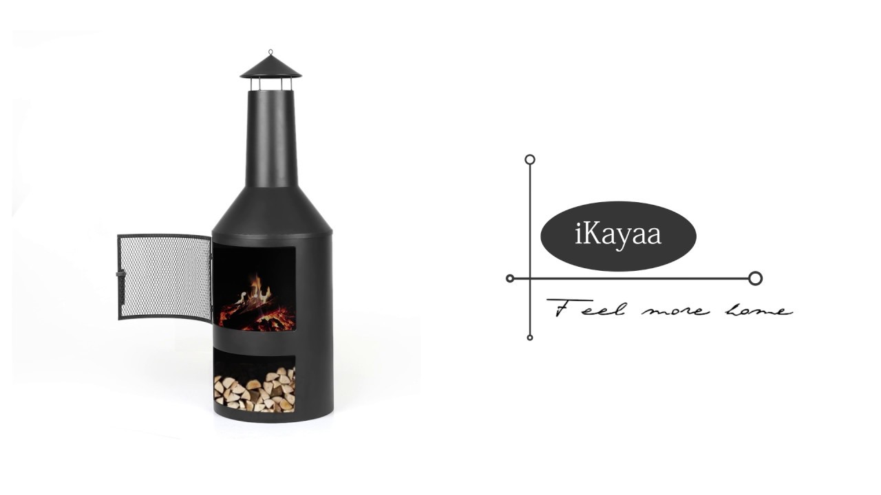 iKayaa Extra Large Garden Outdoor Chimenea - YouTube
