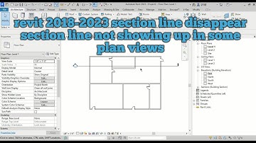 Revit 2018-2023 Section line Disappear || Sections lines not showing up in some plan views