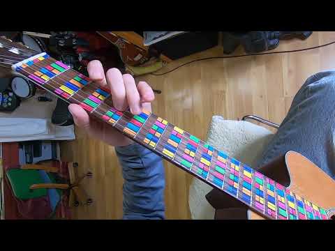 Playing The Seven Natural Notes "Solids not Stripes" (Guitar Player View)