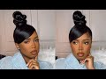 HOW TO: High Twisted Top Knot Bun w Swoop | Detailed | Natural Hair