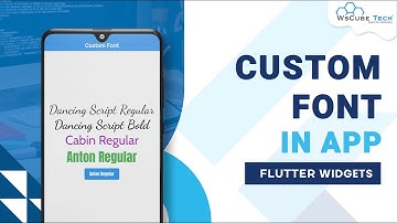 How to Add Custom Font Over Text? | Flutter Widgets Tutorial [Hindi]