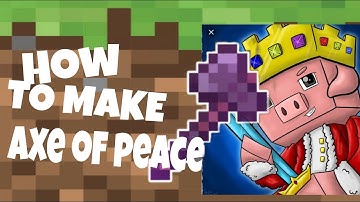 How to make Technoblade Axe of peace in Minecraft