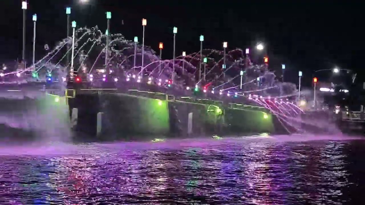 air mancur menari jembatan pasar lama banjarmasin