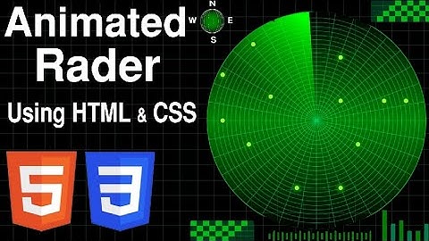 HTML & CSS Radar Animation | Frontend UI Design