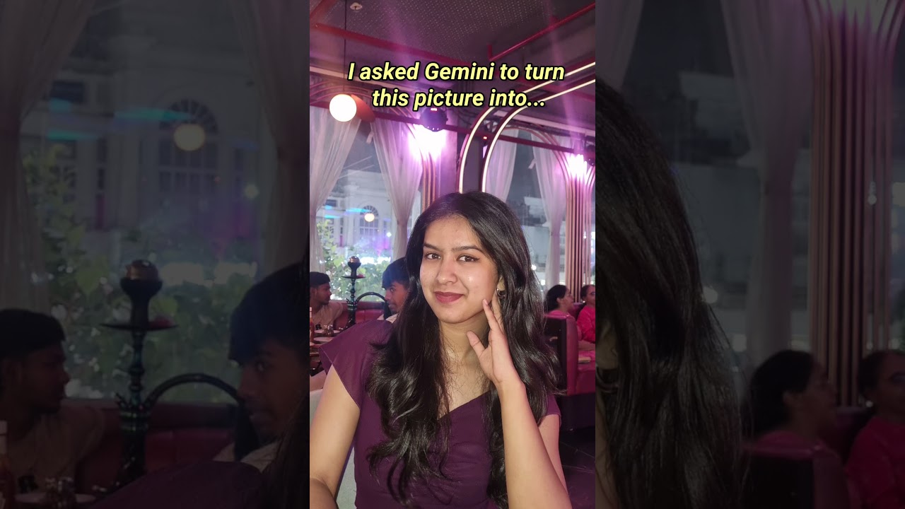 Gemini AI Saree Transformation 😍 | My Picture to Desi Look