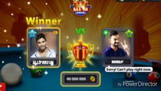 ALLU ARJUN AND VIRAT PLAYING 8BALL POOL GAME MUST WATCH screenshot 2