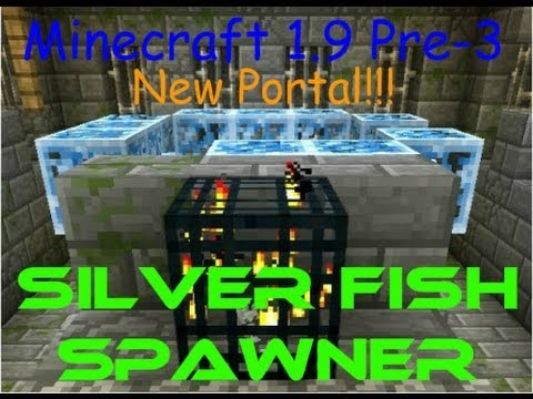 Minecraft - Silverfish Spawner New Portal Crystal Blocks Air Portal