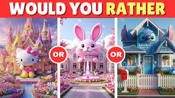 Would You Rather Choose Your Dream House? 🏰🐰💙 | Fun Quiz by Quiz Verse