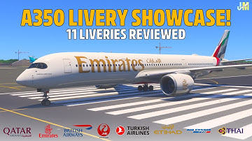 IniBuilds Airbus A350 Liveries SHOWCASE on Flight Simulator 2024 XBOX SERIES X! NOT GREAT AT ALL...
