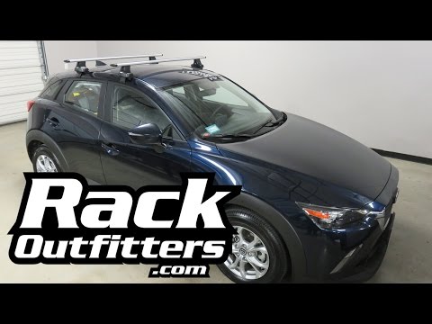 Mazda CX3 with Thule 480R AeroBlade Roof Rack Crossbars