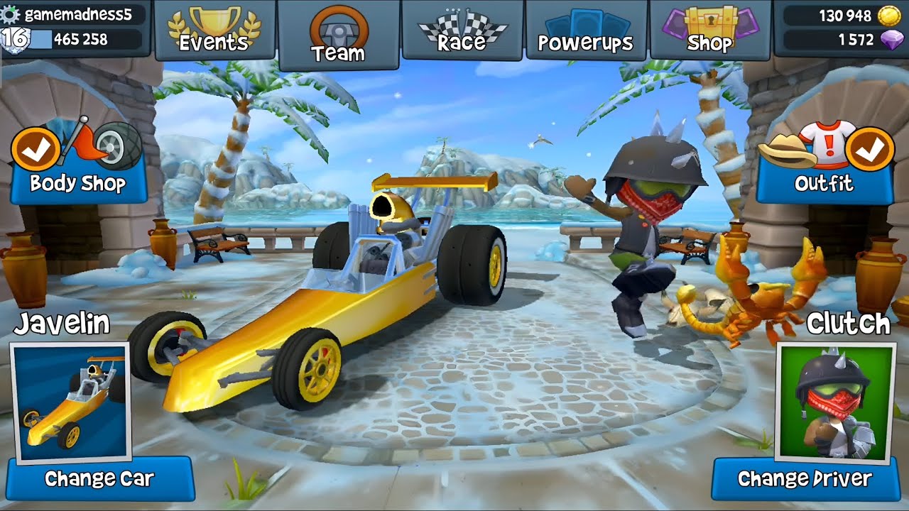 Continued cars Golden Kit Part 9 BB Racing 2 | Beach Buggy Racing 2 ...