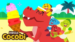 Tyrannosaurus Rex's Ice Cream🦖Kids Song & Nursery Rhymes | Hello