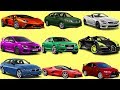 🚀 Speed Race Cars for kids. Learning cars Name and Sounds for Baby.Ferrari, BMW, Mitsubishi,Bugatti