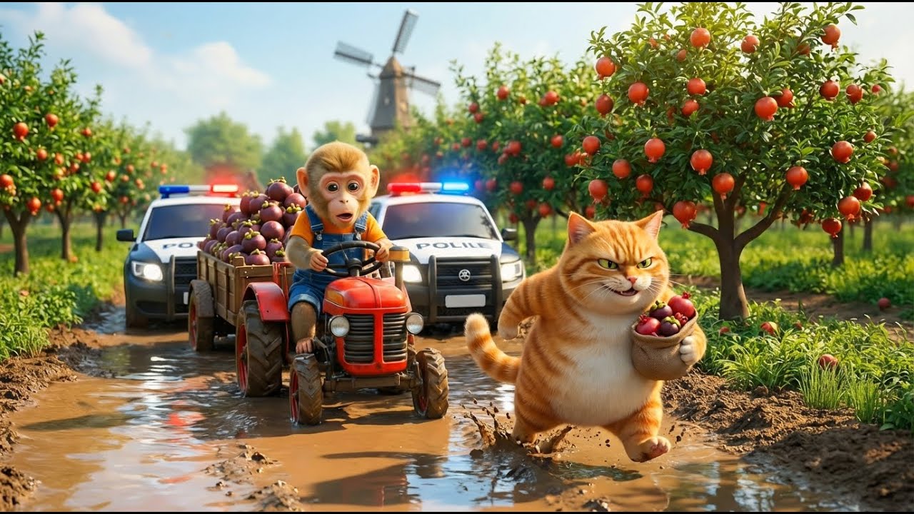 Monkey Farmer's Fruit Theft Turns Into A Duck Rescue Mission – KuTo Monkey Farm