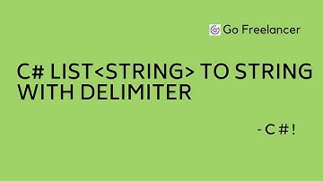 List type string to string with delimiter C#