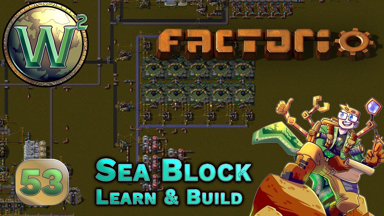Factorio Sea Block Learn & Build - Gas & Oil Extraction - Let's Play - Episode 53