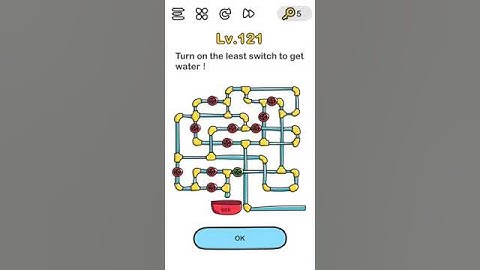 Brain Out level 121 Turn on the least switch to get water
