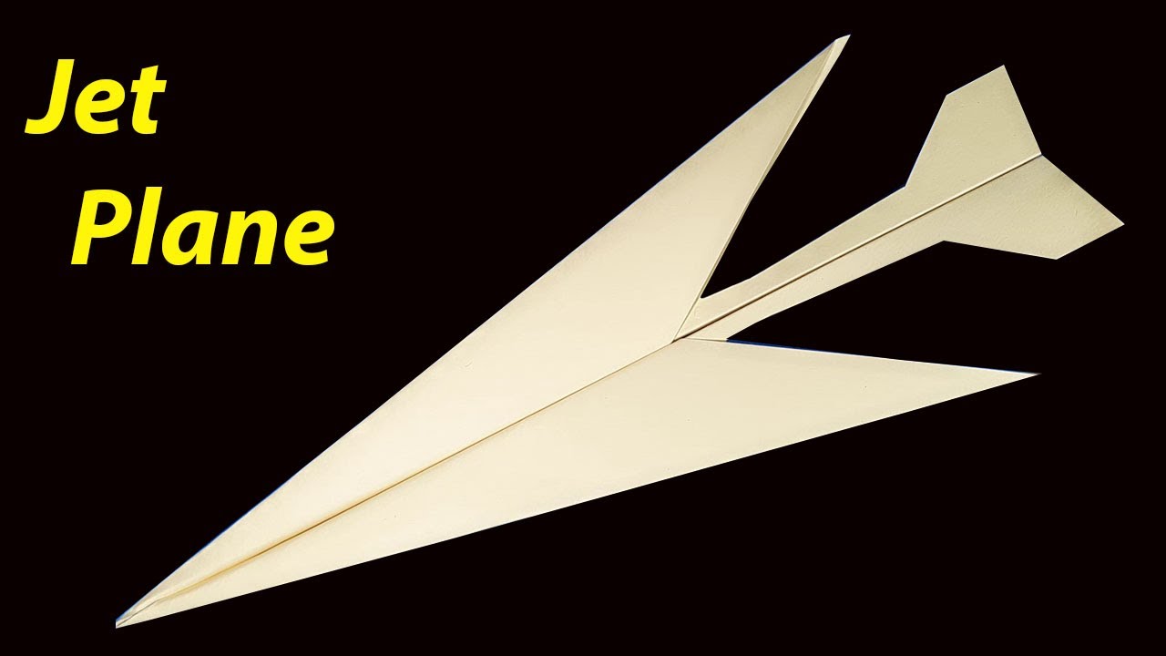 Fastest & Easiest Paper Jet Plane For Beginners - YouTube