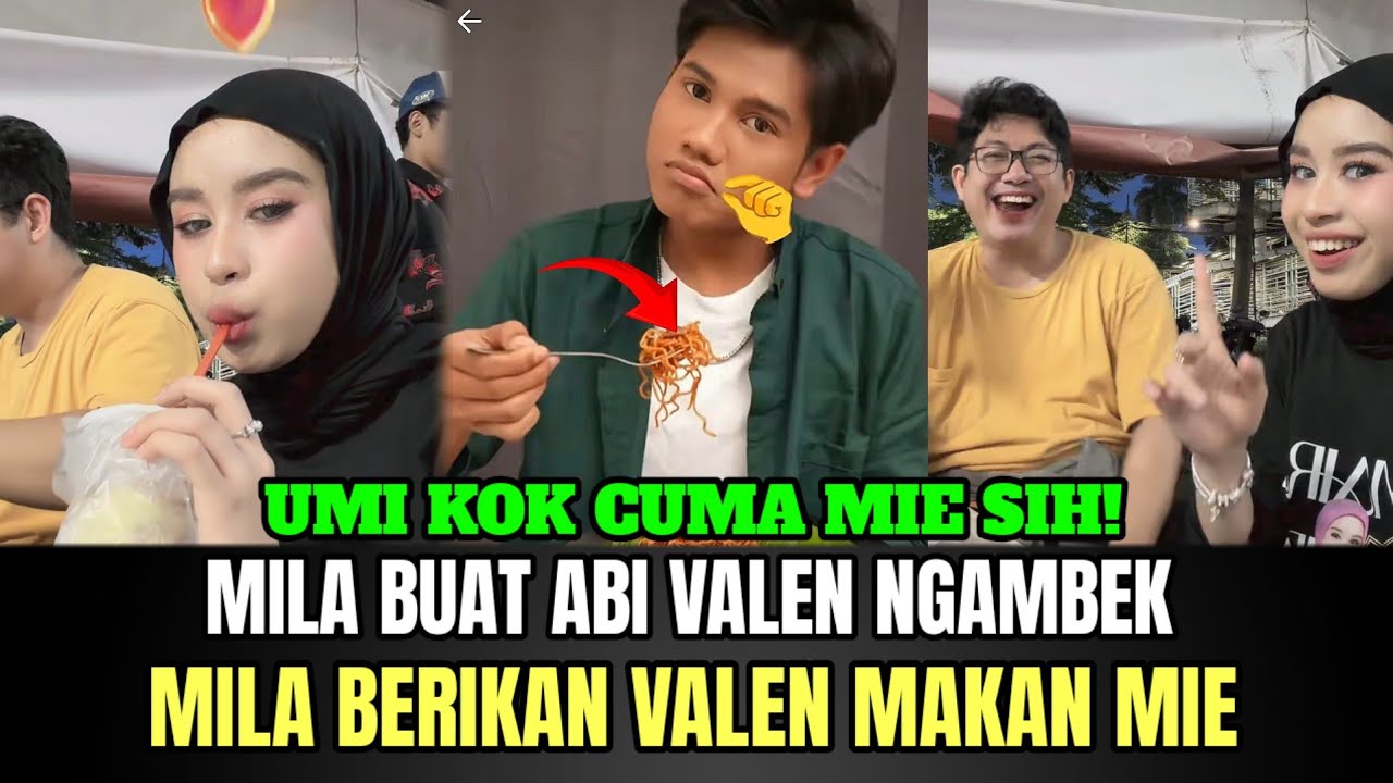 Mila Buat Abi Valen Ngakak, Mila Berikan Valen Makan Mie!