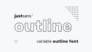 JUST Sans® OUTLINE Font - Clean, Modern, Minimal (Free Font Download) screenshot 2