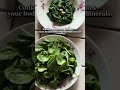Raw vs Cooked Spinach #shorts #nutritiontips #cleaneating #easynutrition #healthyeating #spinach
