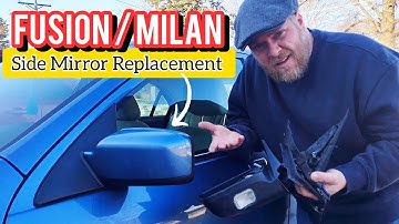 How To Replace A Side Mirror On Ford Fusion / Mercury Milan 06-12 - Quick Fix!