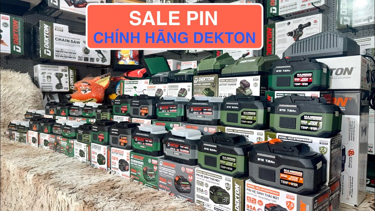☘️Tháng 3 này PIN DEKTON đang RẤT RẺ👉Sale Pin chính hãng Dekton 2A, 4A, 6A. 7.5A có sạc 2A, 2.5A, 4A