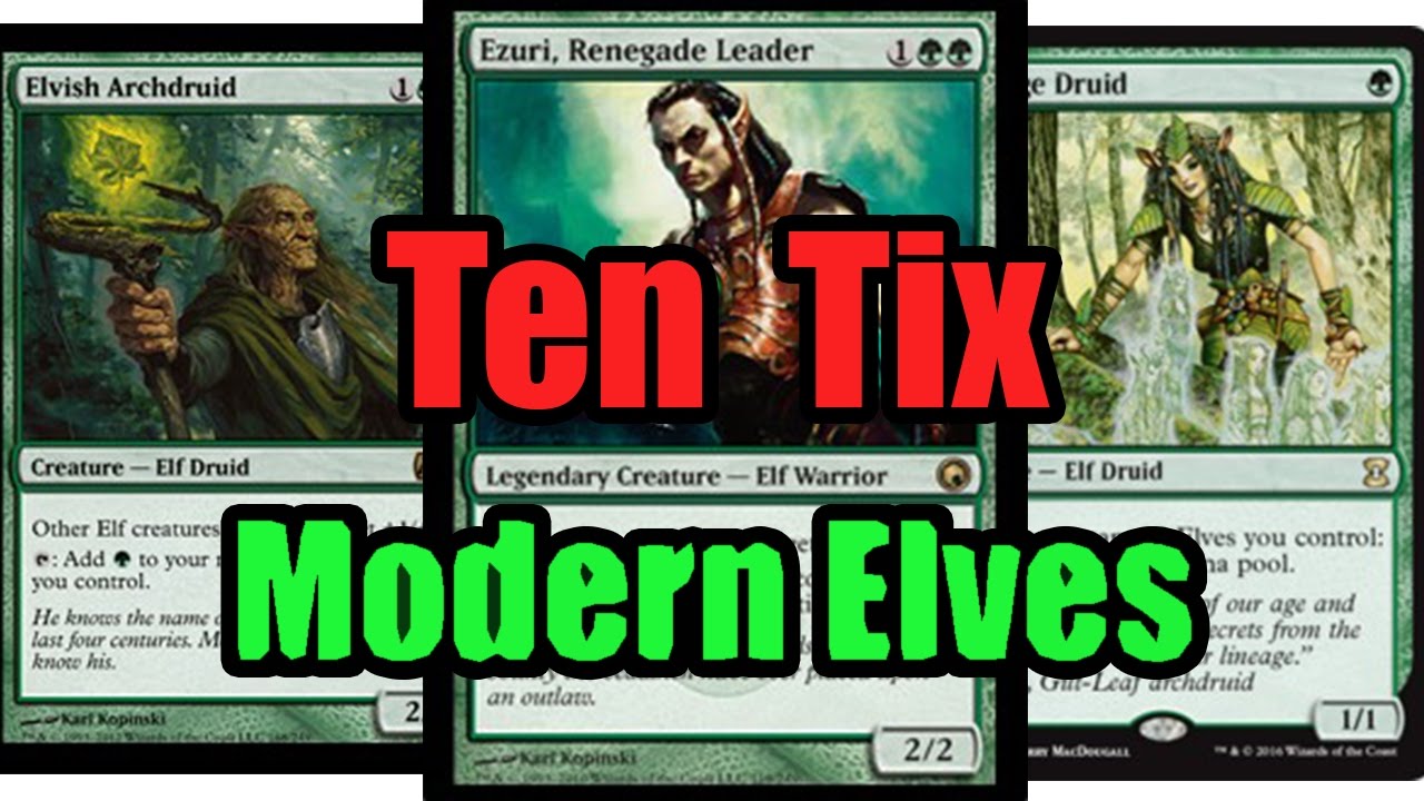 MTG Budget Modern Elves vs Red Black Burn