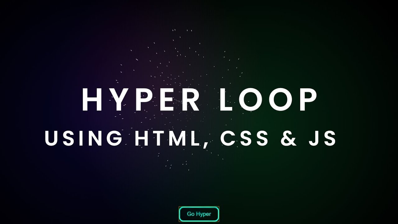 Stars Animation using HTML, CSS and JS | Hyperloop Animation | Fast-Forward  Animation - YouTube