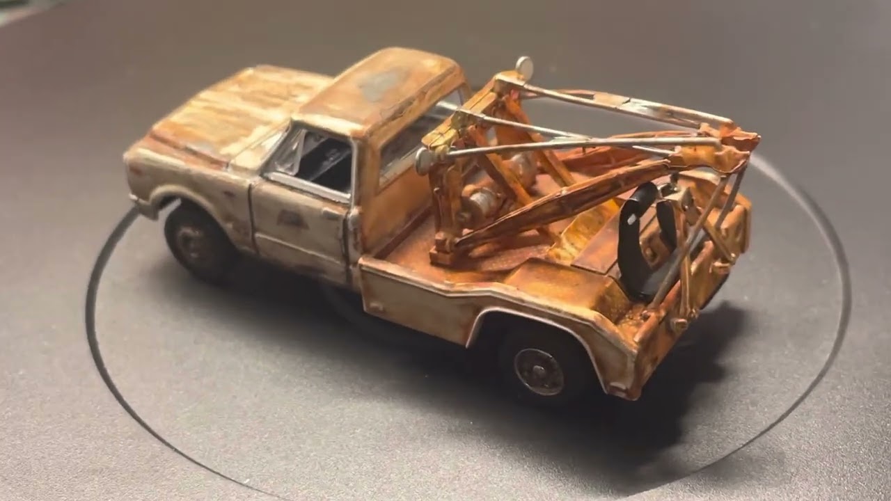 Weathering - How To- a Greenlight 1/64 Wrecker CUSTOM.