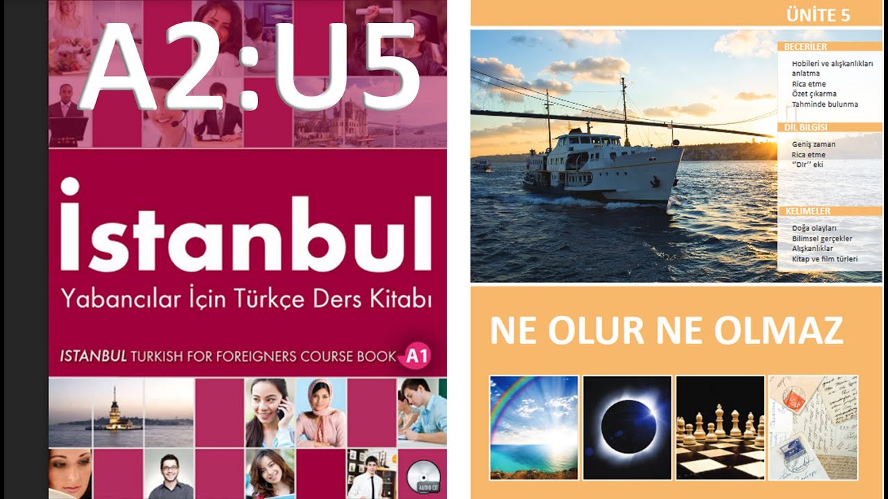 سلسلة كتاب اسطنبول لتعلم اللغة التركية A2 - الوحدة الخامسة (تجميع فيديوات)