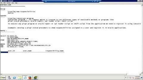 Oracle Apps Technical Training | 4th Session | Free Classes