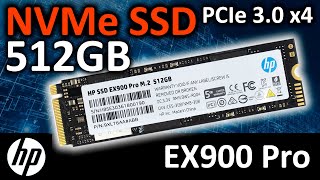 NVMe PCIe 3.0 - SSD HP EX900 Pro 512GB 9XL76AA#ABB