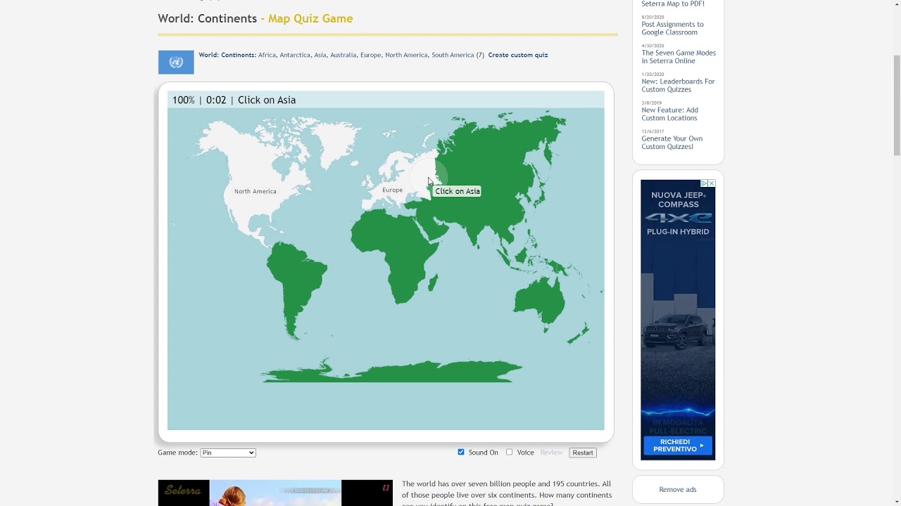 Seterra World Continents Pin 5s YouTube Seterra world continents pin 5s youtube