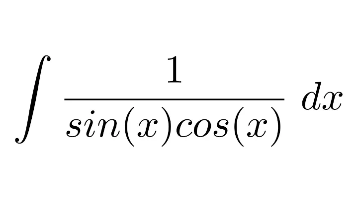 (Method 1) Integral of 1/sin(x)cos(x) (trigonometric identities + substitution)