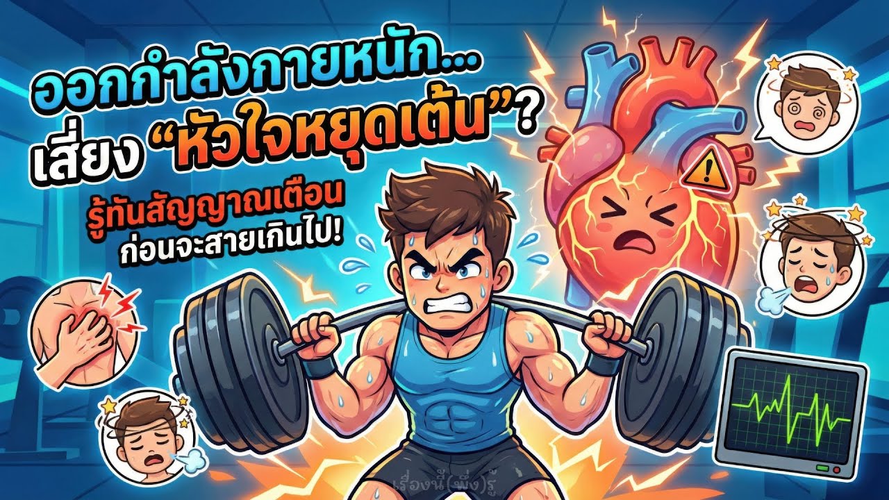 ทำไมคนออกกำลังกายหนักถึงเสี่ยงหัวใจหยุดเต้นเฉียบพลัน? สัญญาณเตือนก่อนสาย! | เรื่องนี้(พึ่ง)รู้