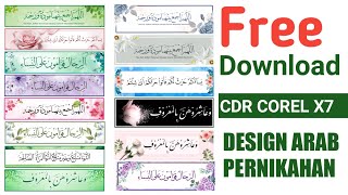 DESIGN ARAB PERNIKAHAN || FREE DOWNLOAD CDR screenshot 5