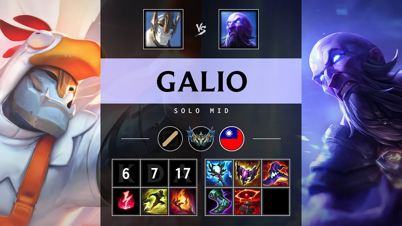 Galio Mid vs Ryze - TW Challenger Patch 25.19