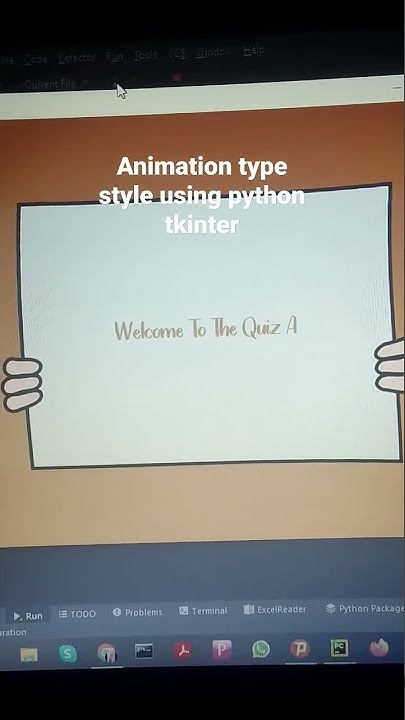 animation type style using python tkinter #python #pythonprogramming ...