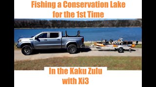 Kayak fishing a Conservation Lake for the 1st time in the Kaku Zulu with Xi3