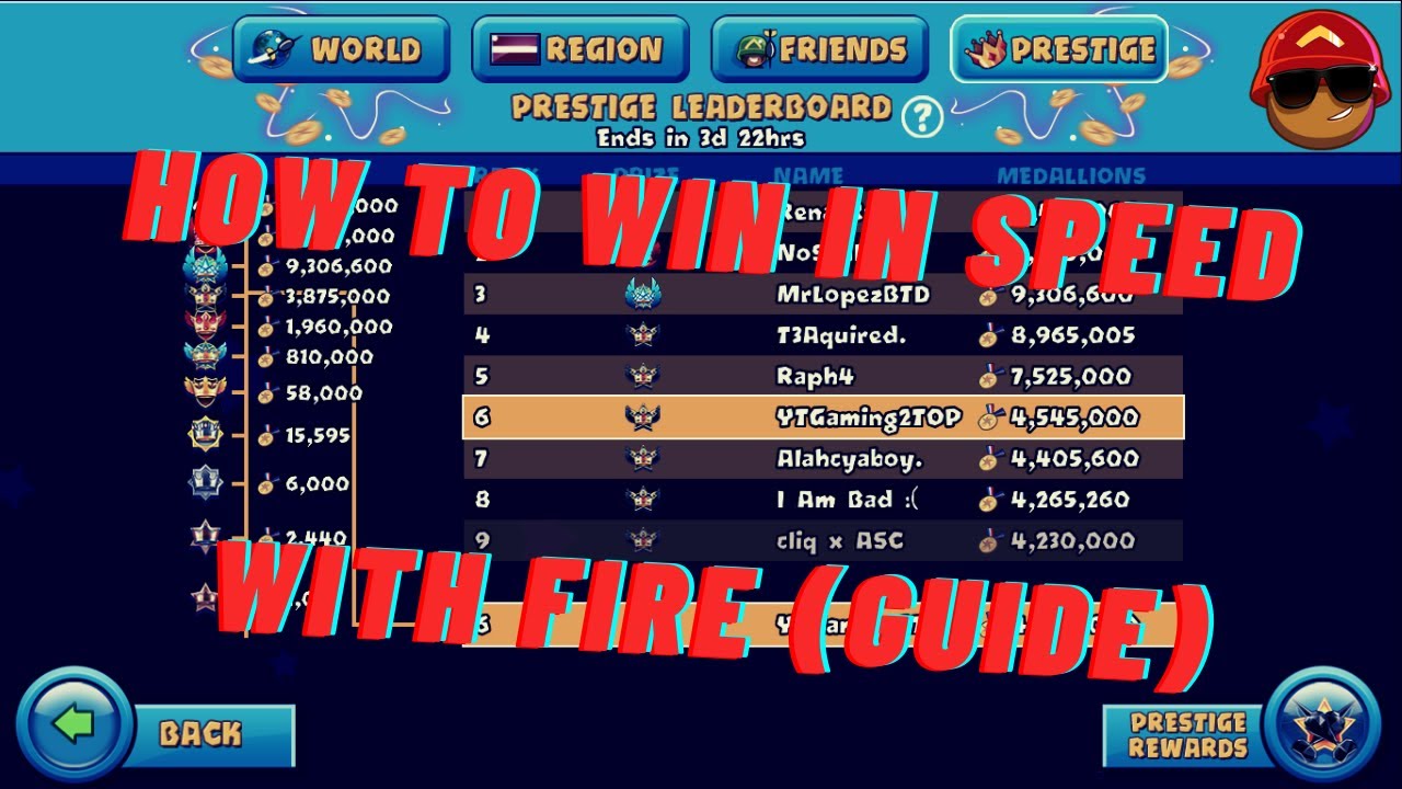 How to win FAST in Speed with fire arena (50k) guide | aggressive | BTD Battles