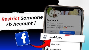 How To Restrict Someone On Facebook | Easy Trick🔥 | Android (2024) |