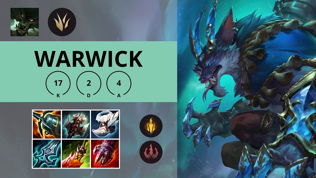 WARWICK JUNGLA 🔥17/2/4 | League of Legends | Plata