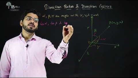 3D geometry- Direction Ratios & Direction Cosines